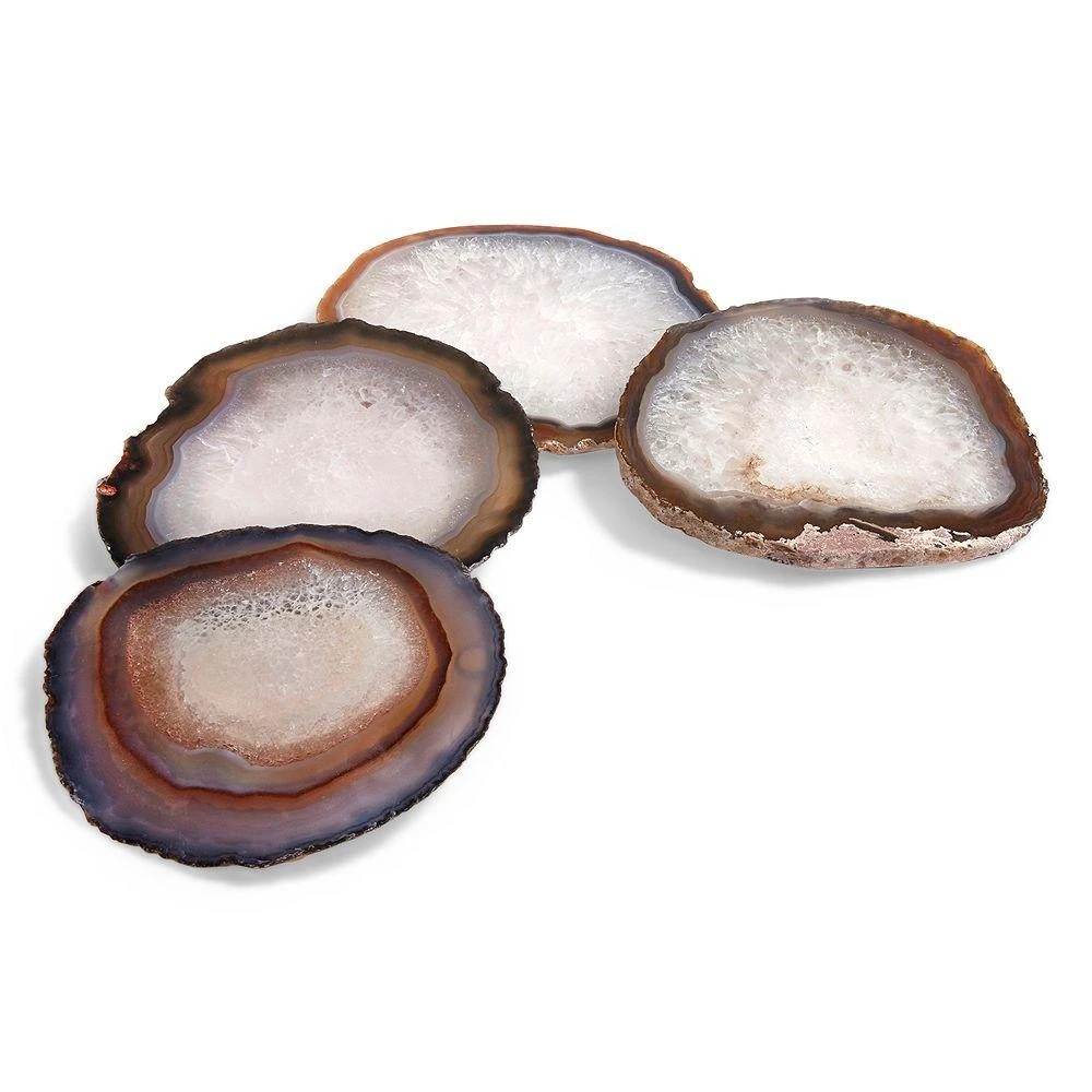 ANNA New York Pedra Gemstone Coasters, Set of 4 1
