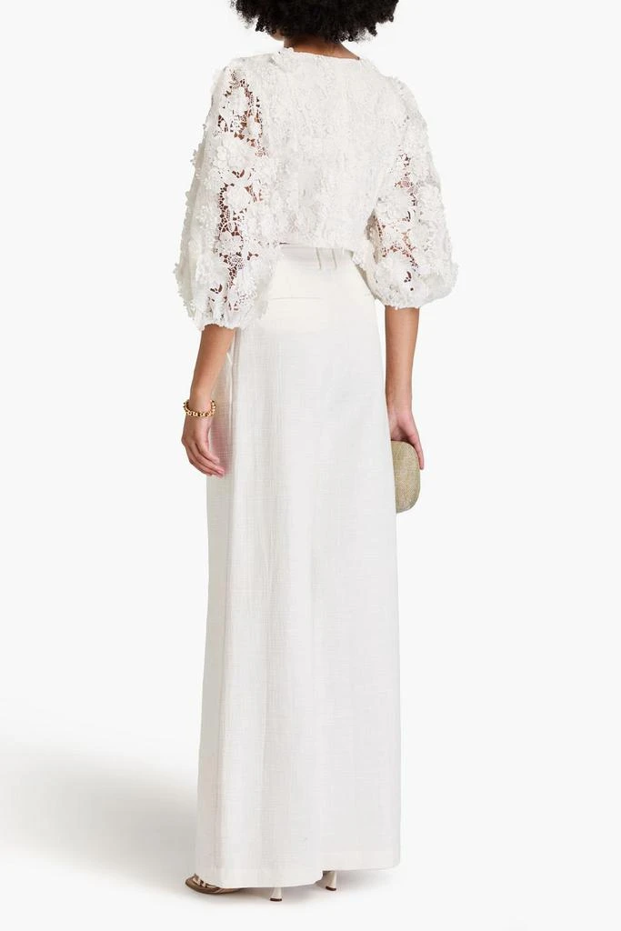 Zimmermann Cropped guipure lace top 3