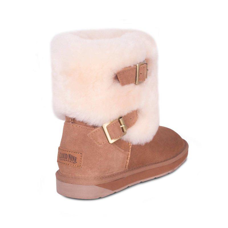 Cloud Nine Women'S Two Buckle Boots Chestnut