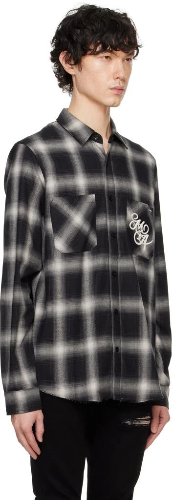 AMIRI Black 'Amiri Swirl' Flannel Shirt 2