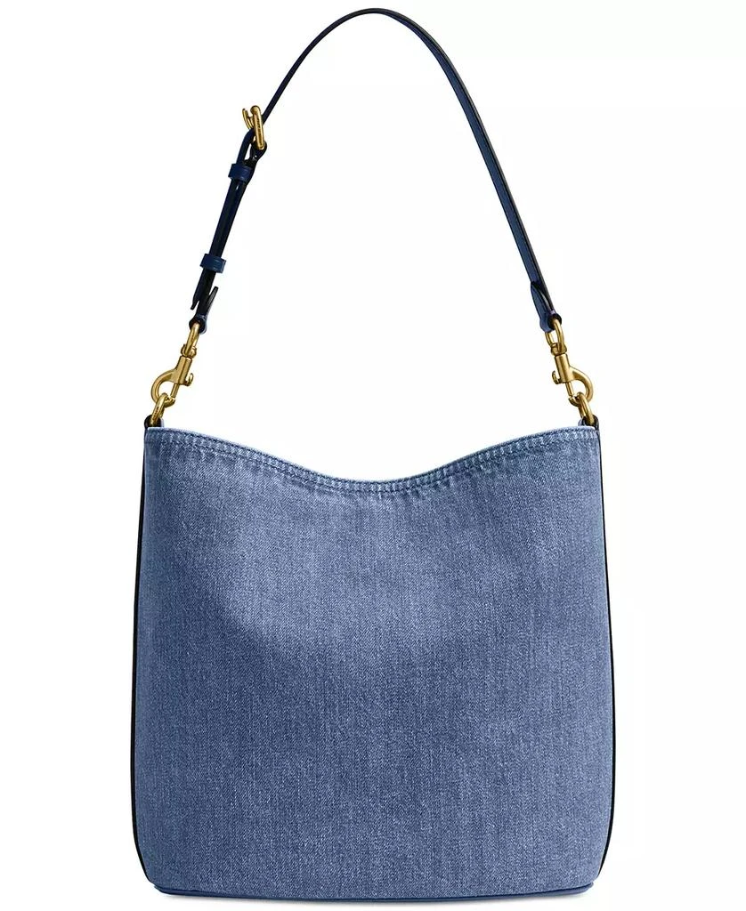 Coach Willow Soft Small Denim Bucket Bag 3