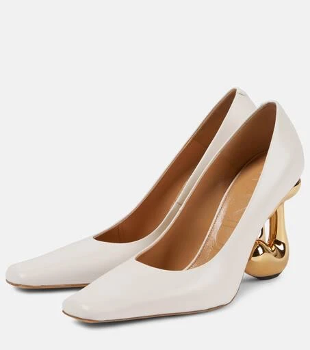 JW Anderson Logo leather pumps 5