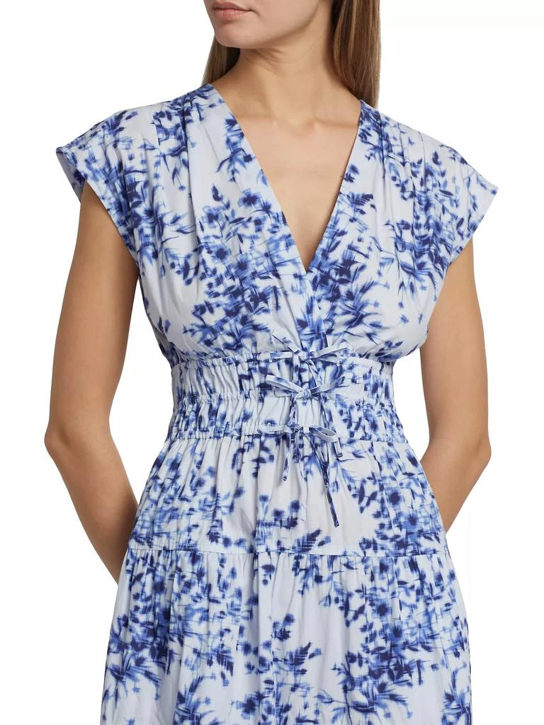 Derek Lam Fatima Cotton Floral Midi-Dress 6