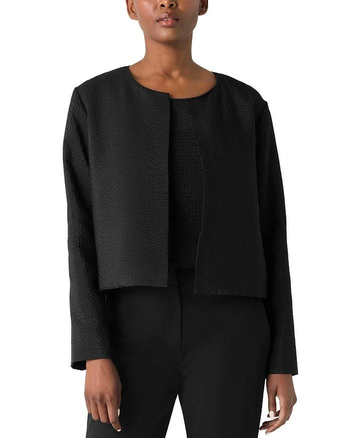 Eileen Fisher Round Neck Jacket