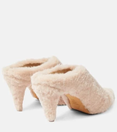Khaite Marion shearling mules 3