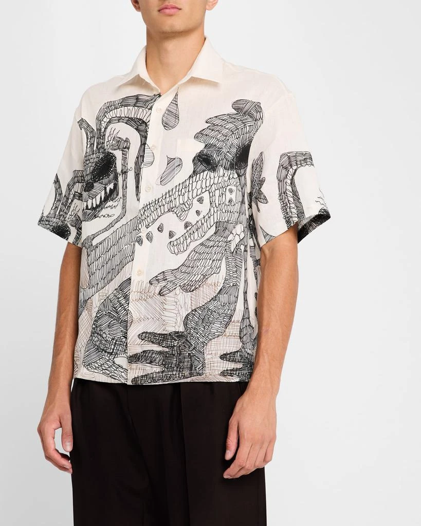 DOMREBEL Men's Hao Button-Down Shirt 4