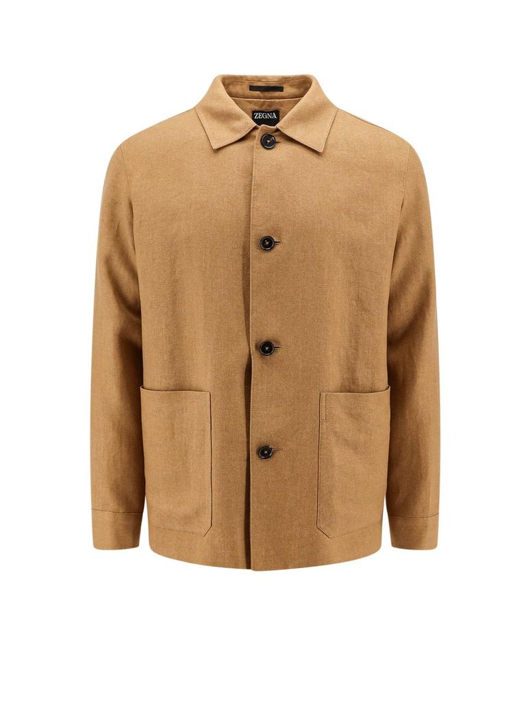 Zegna Zegna Long Sleeved Buttoned Shirt Jacket - Jackets