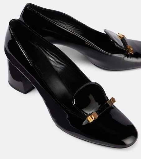 Khaite Elio patent leather loafer pumps 5