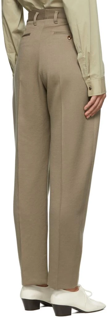 Lemaire Taupe Wool Trousers 3