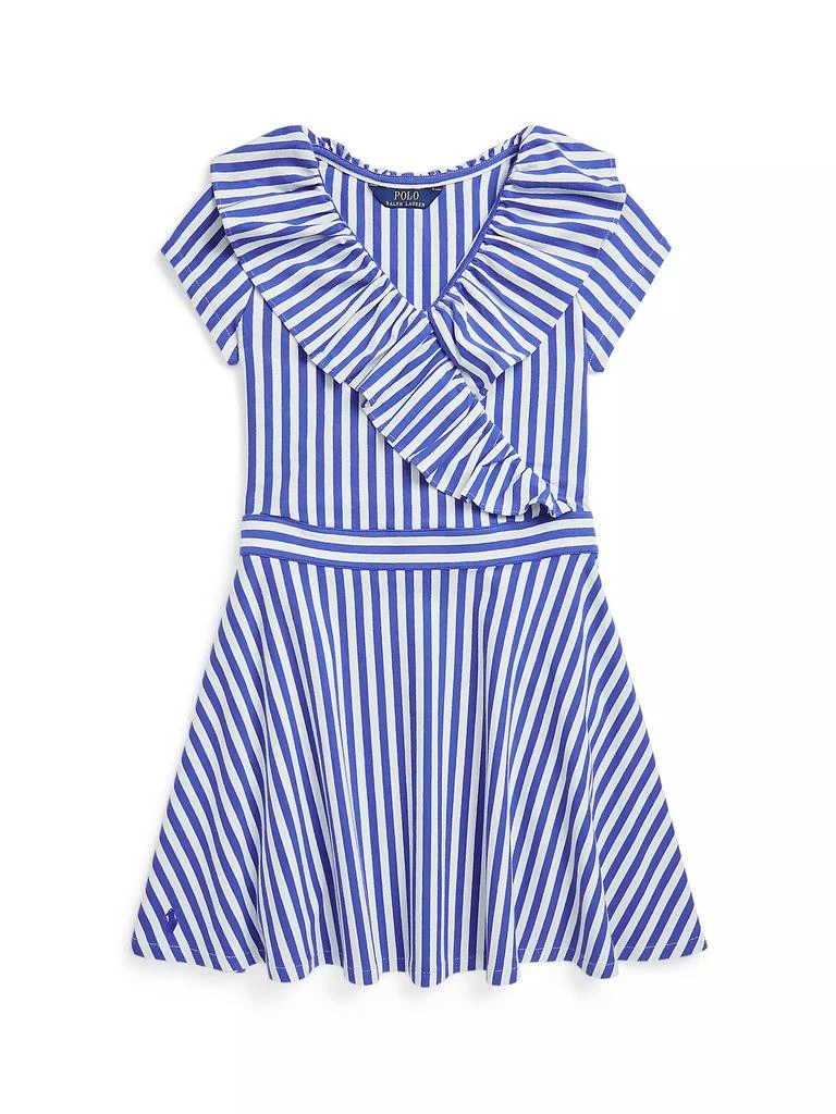 Ralph Lauren Girl's Striped A-Line Dress 1