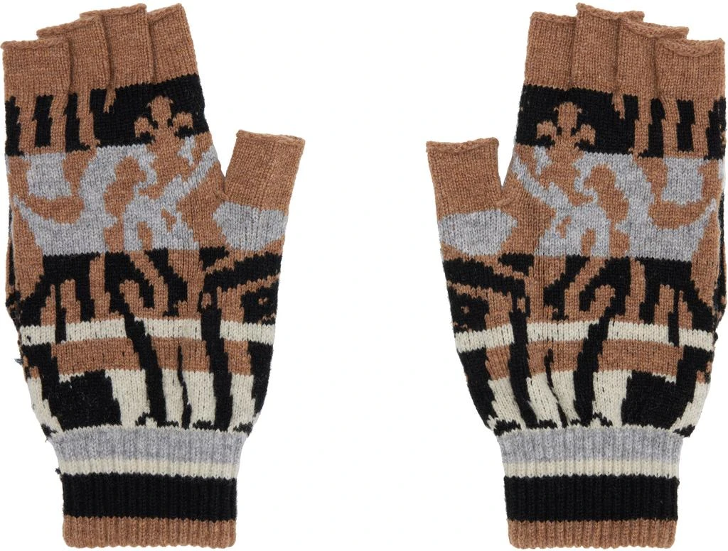 Vivienne Westwood Beige
Black Fingerless Gloves 2