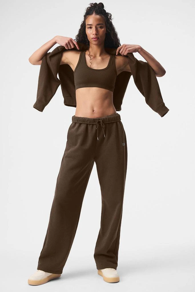 Alo Accolade Straight Leg Sweatpant - Espresso 4