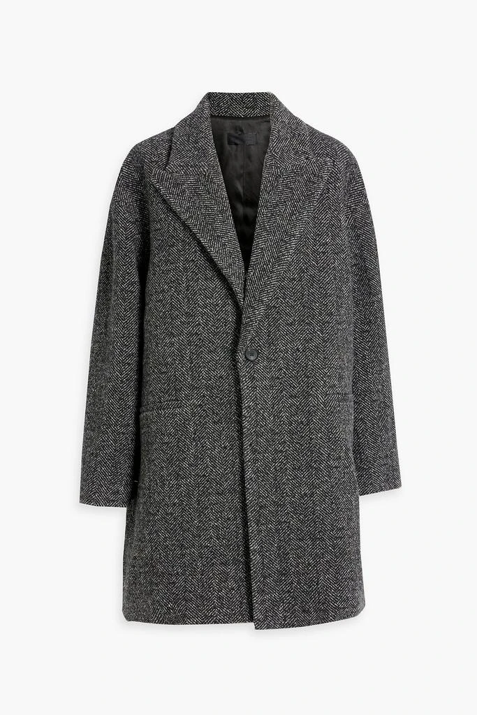 Nili Lotan Vincent herringbone wool-tweed coat 1