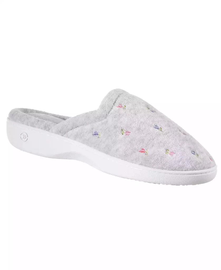 Isotoner Signature Women's Secret Sole Embroidered Clog Slippers 1