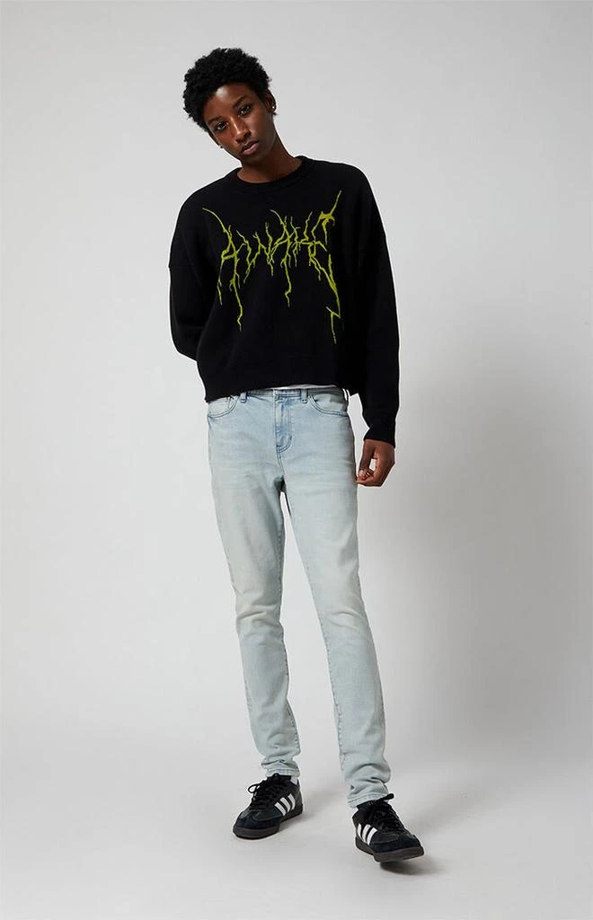 PacSun Stretch Light Indigo Stacked Skinny Jeans 2