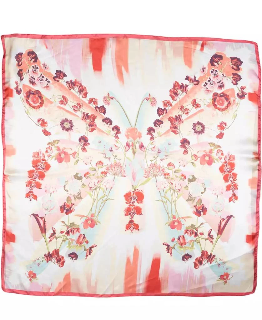 Vince Camuto Women's Butterfly Botanical Floral Square Scarf 5