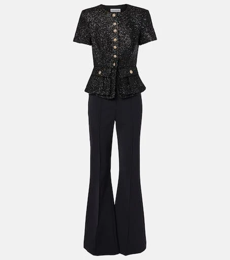 Self Portrait Bouclé jumpsuit 1