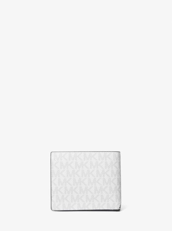 折りたたみ財布 MICHAEL Michael Kors Cooper Logo and Striped Billfold Wallet Michael Kors Mens Cooper Logo Stripe Billfold Wallet