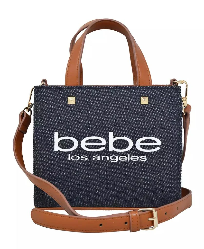 Bebe Rian Denim Mini Satchel Bag 1