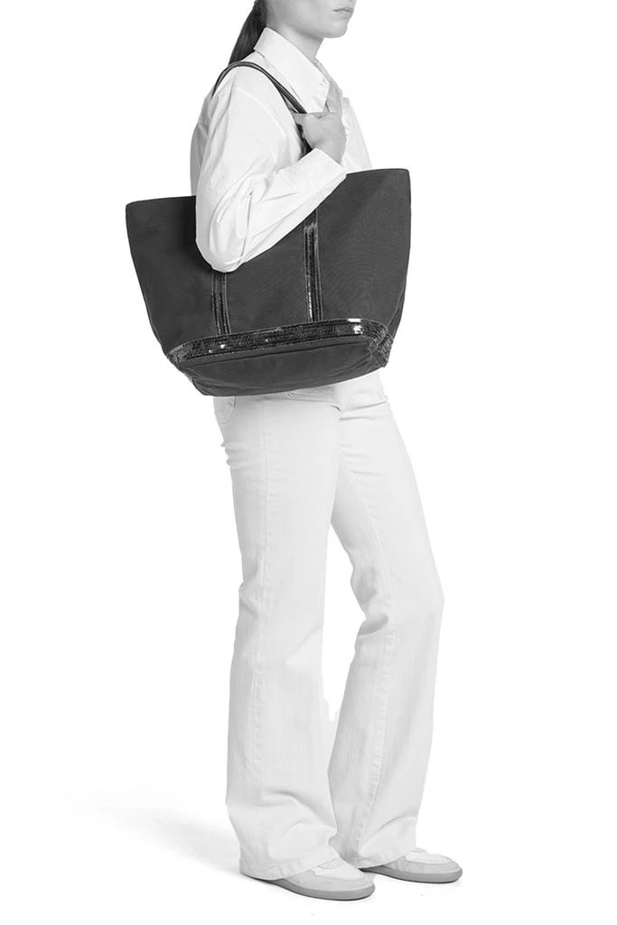 VANESSA BRUNO Linen L cabas tote 7