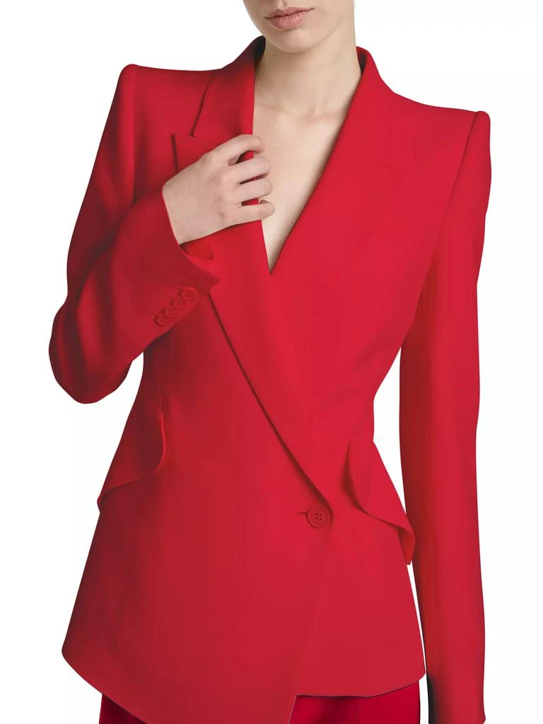 Alexander McQueen Asymmetric Single-Breasted Blazer 6