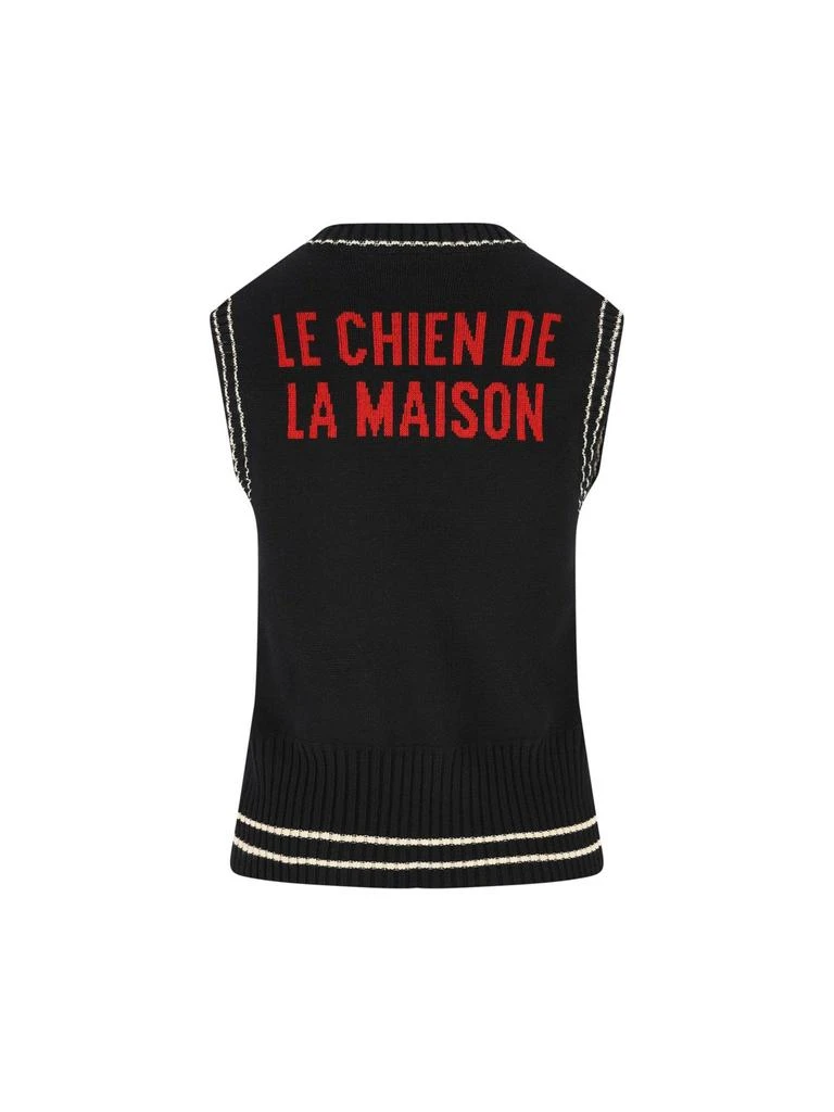 Valentino Valentino Petit Charles Jacquard V-Neck Vest 2
