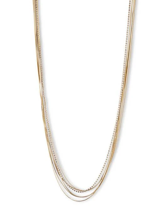 Lonna & Lilly Lilly Gold Tone 36 Crystal Chain Necklace 1