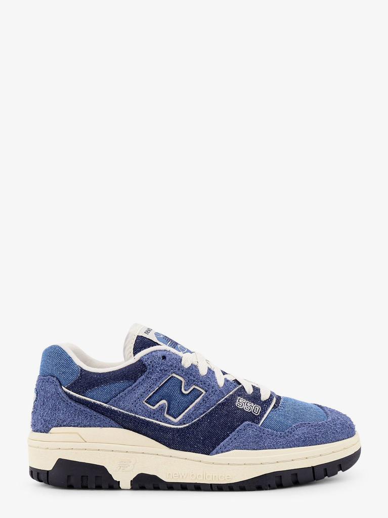 New Balance 550 denim and suede sneakers