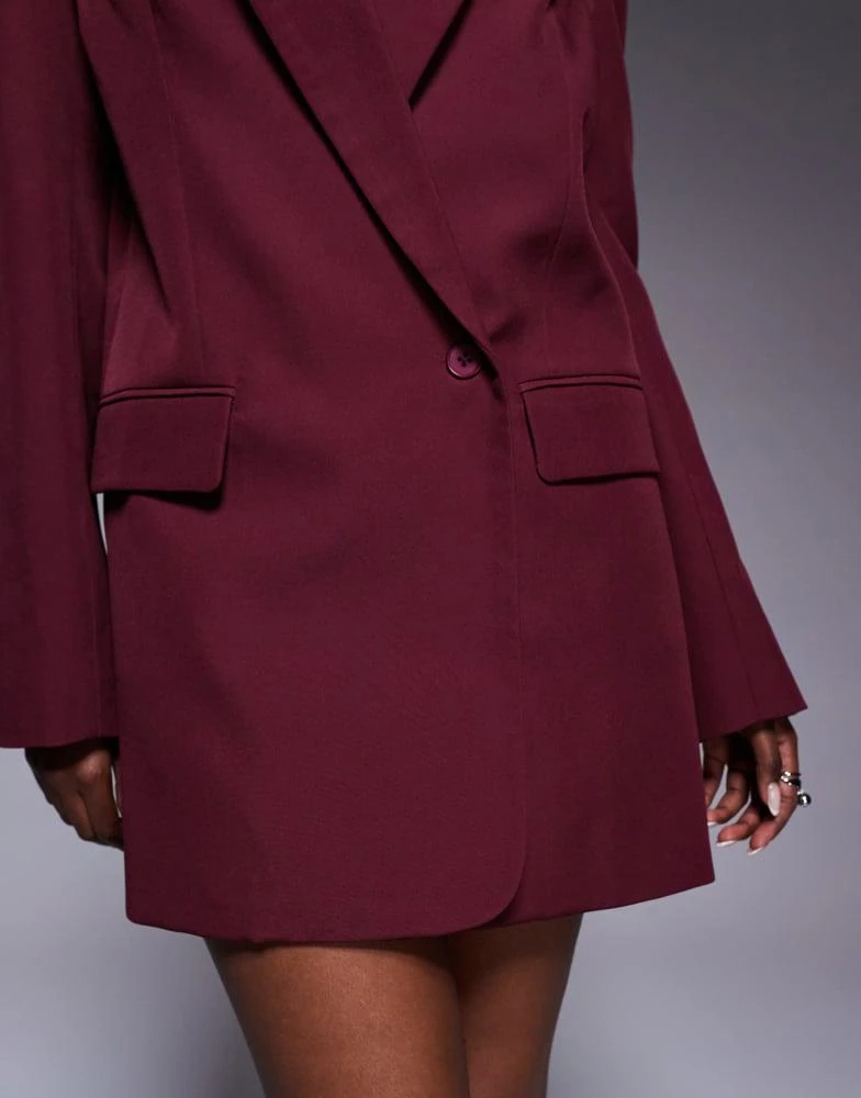 open lace back dress Ripley Rader Red Ponte Knit Oversized Blazer in Size M, Sold by Chrome main image 1