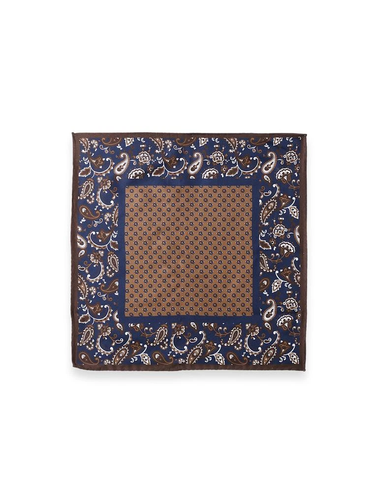 Paul Fredrick Paisley Silk Pocket Square 2