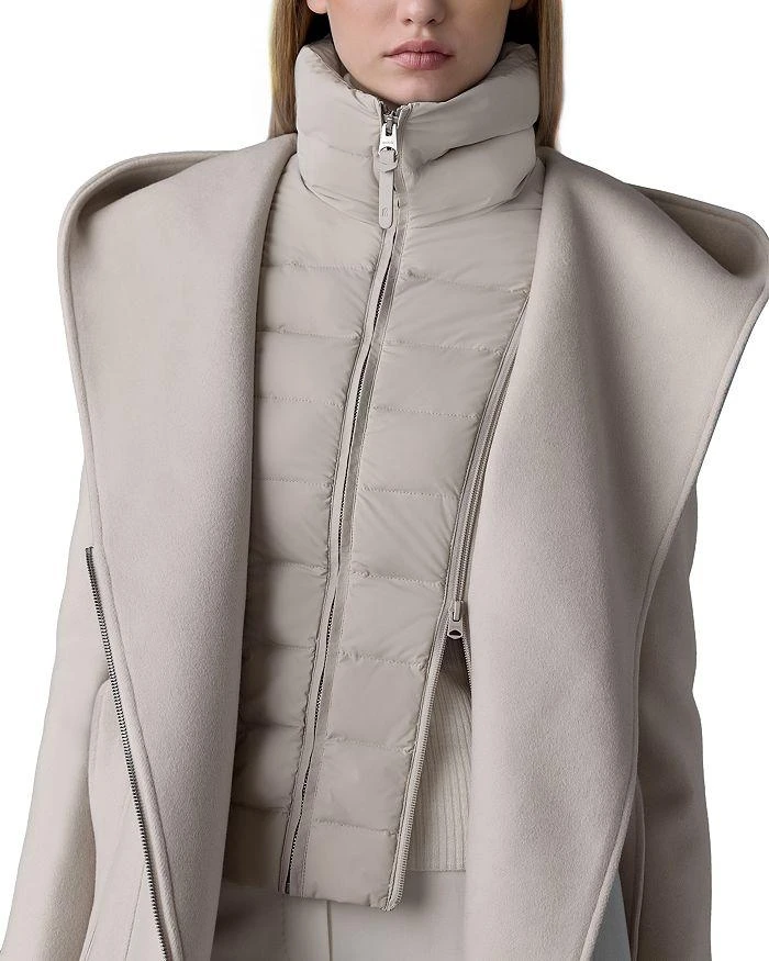 Mackage Shia 2 in 1 Double Face Wool Coat with Removable Bib 4
