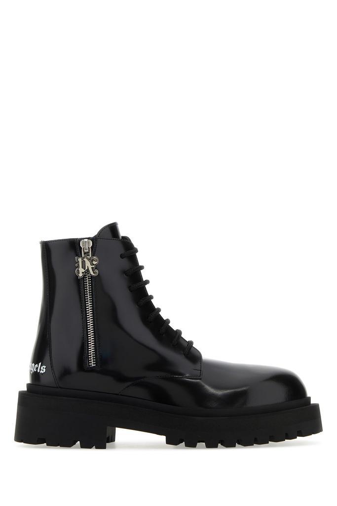Palm Angels Black leather ankle boots
