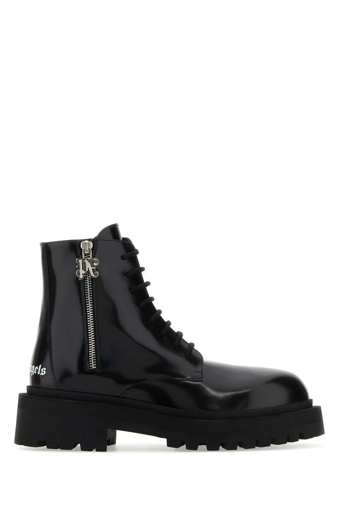Palm Angels Black leather ankle boots 1