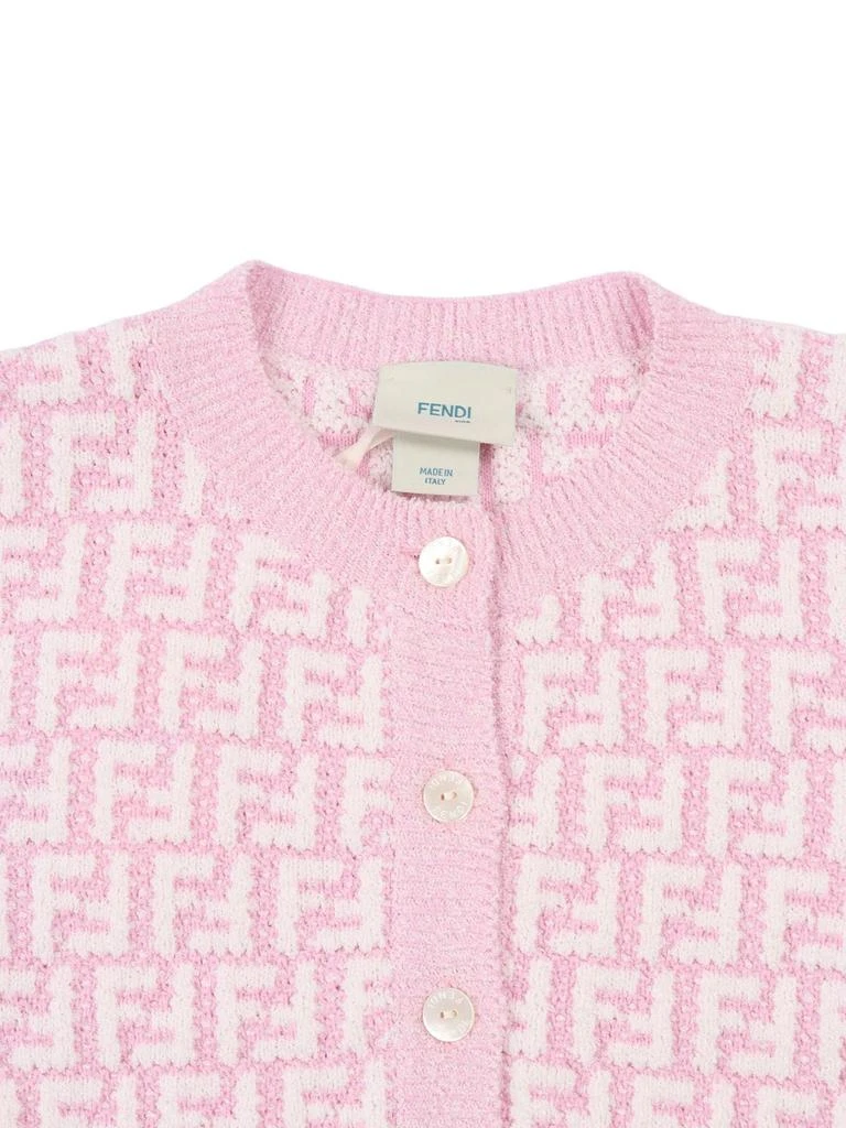 Fendi Fendi Kids Jacquard Knitted Cardigan 3