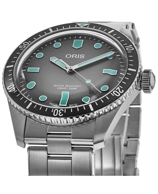 Oris Oris Divers Sixty-Five Automatic Grey Dial Steel Men
s Watch 01 733 7707 4053-07 8 20 18 2