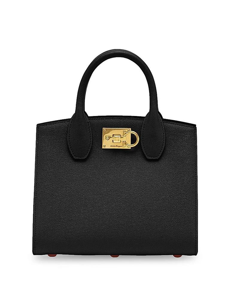 Salvatore Ferragamo Studio Box Mini Leather Top-Handle Bag 1