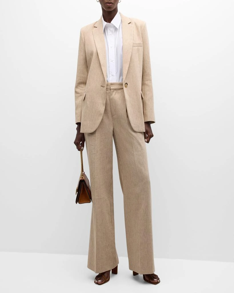 VANESSA BRUNO Tilia Striped Single-Button Blazer 3