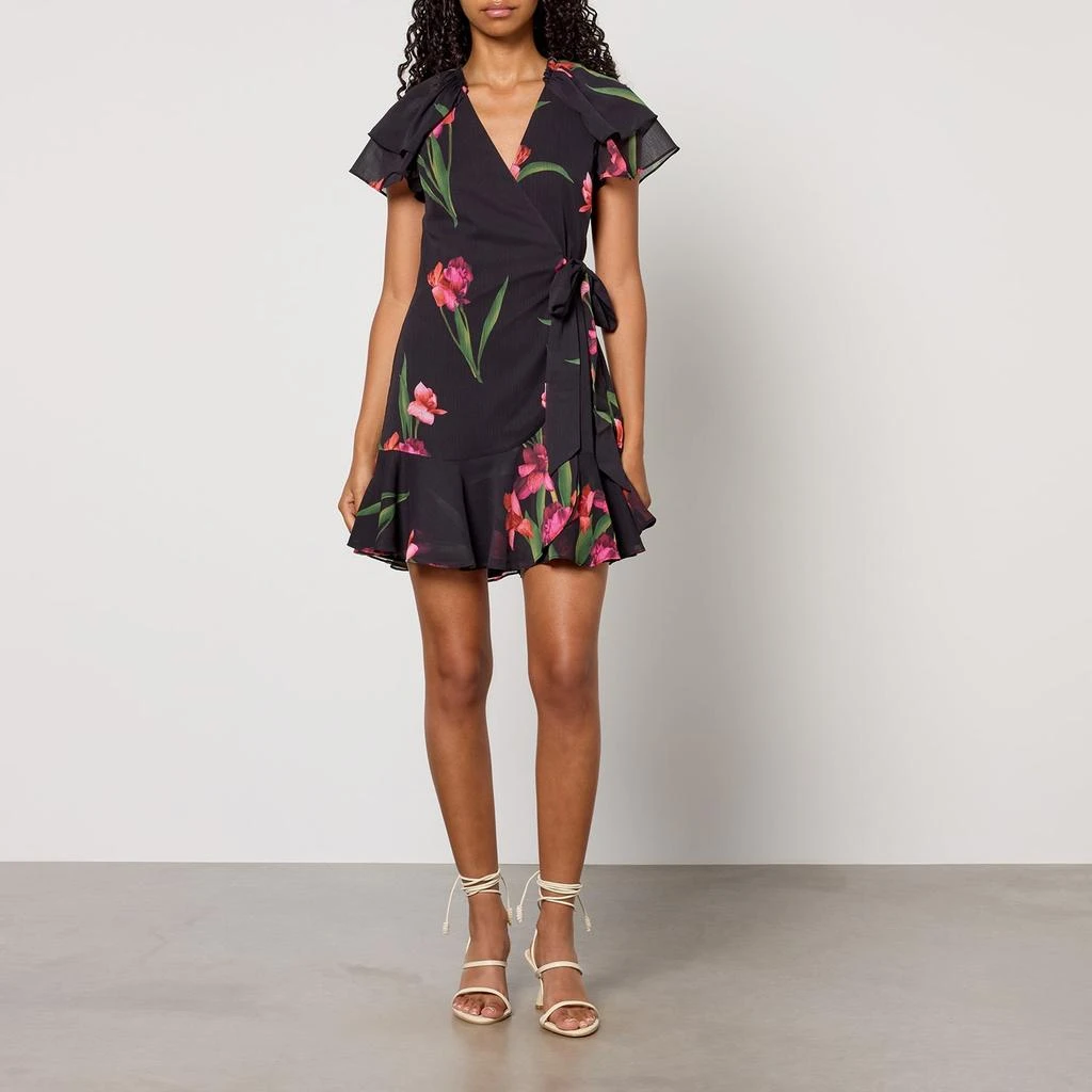 Ted Baker London Ted Baker Fasnia Angel Sleeve Wrap Mini Dress 3