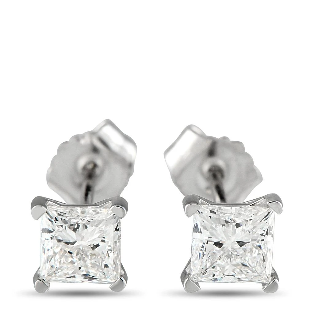LB Exclusive 14K White Gold 1.0ct Lab-Grown Diamond Earrings MF13-051525 1