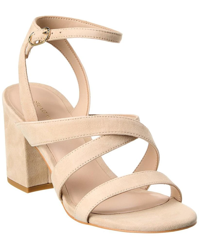 Stuart Weitzman Stuart Weitzman Ave Ankle 75 Suede Sandal 1