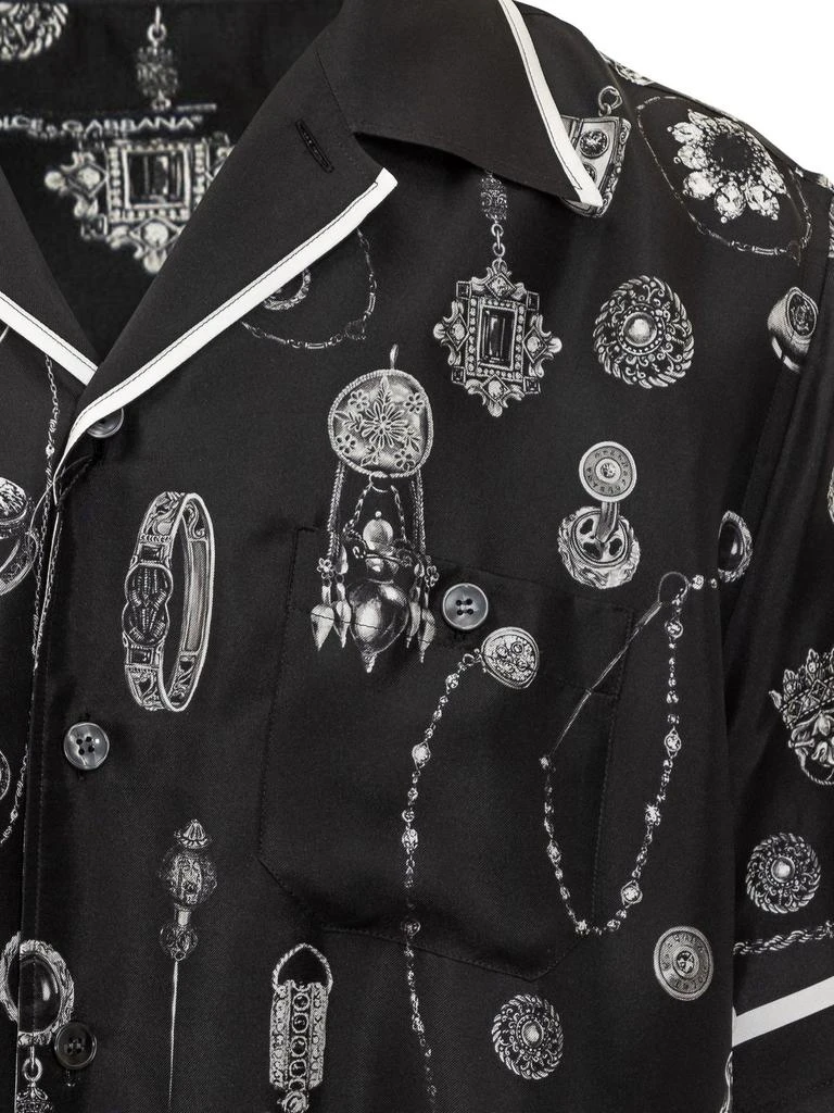 Dolce 
Gabbana Dolce 
Gabbana Medal-Print Hawaii Twill Shirt 3