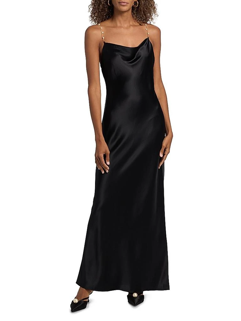 CAMI NYC Shallon Embellished-Silk Slip Gown 3