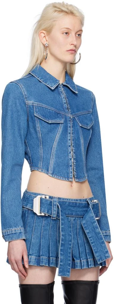 Dion Lee Blue Corset Denim Jacket 2