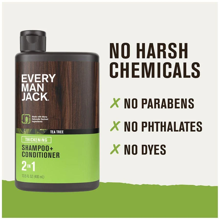 Every Man Jack 2-in-1 Shampoo + Conditioner Tea Tree 6