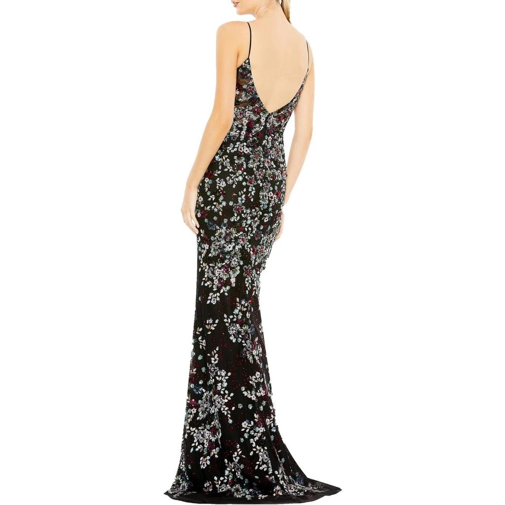 Mac Duggal Womens Corset Illusion Evening Dress 2