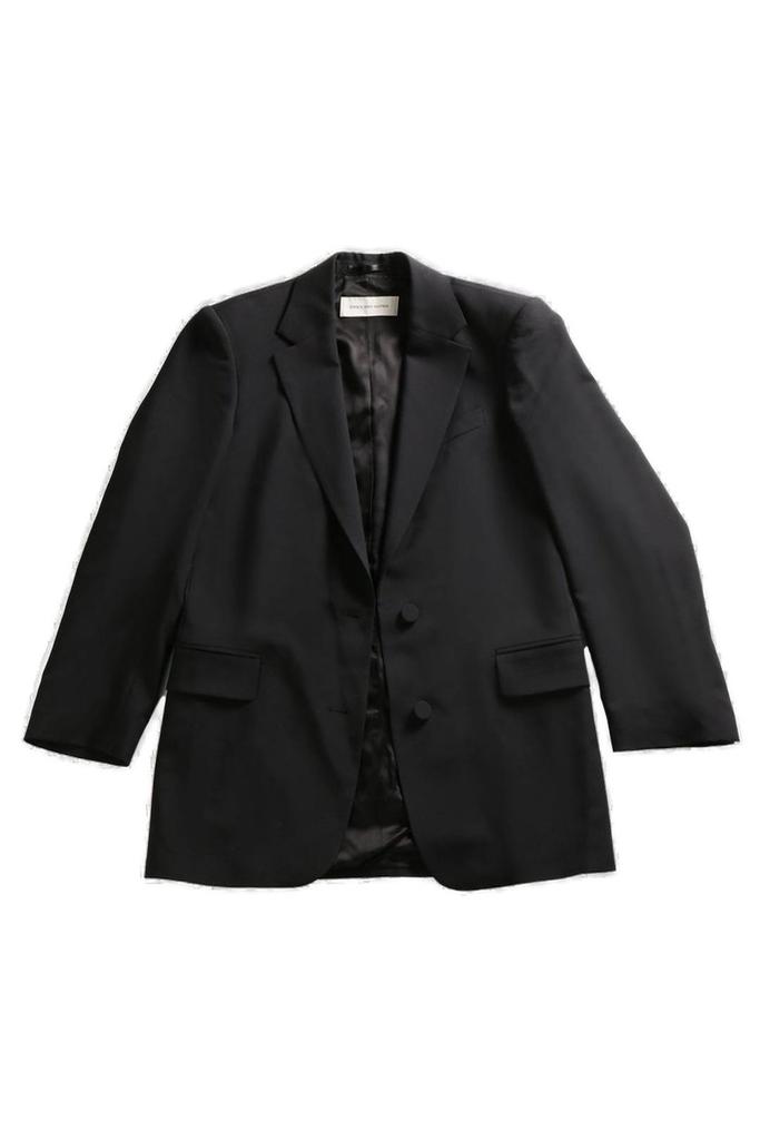 コート DRIES VAN NOTEN Midnight Blue Wool Blend Bless Coat Dries Van Noten Midnight Blue Wool Blend Bless Coat