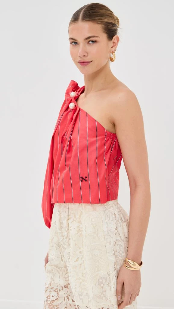 Nackiye Antiparos One Shoulder Shawl Top 3