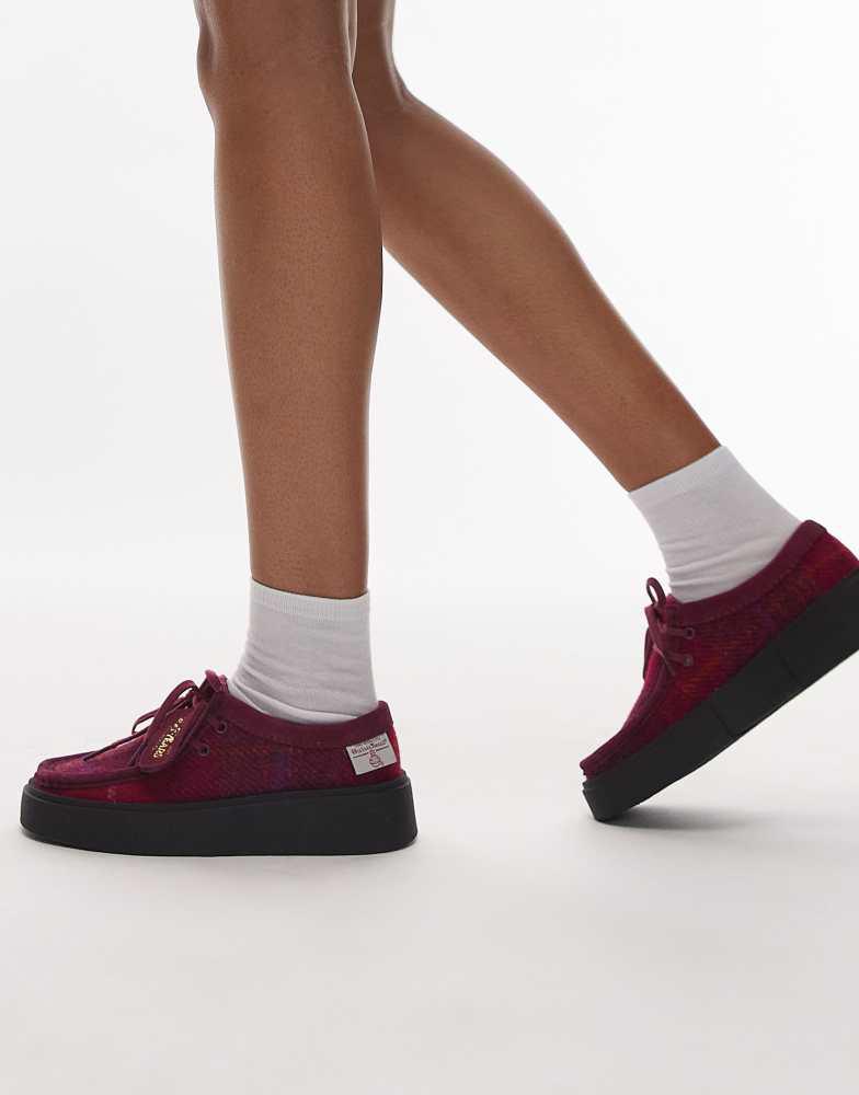 靴 CLARKS Torvlew W UK51/2 Clarks Clarks Torview leather tassle shoe in plum tweed - Compare