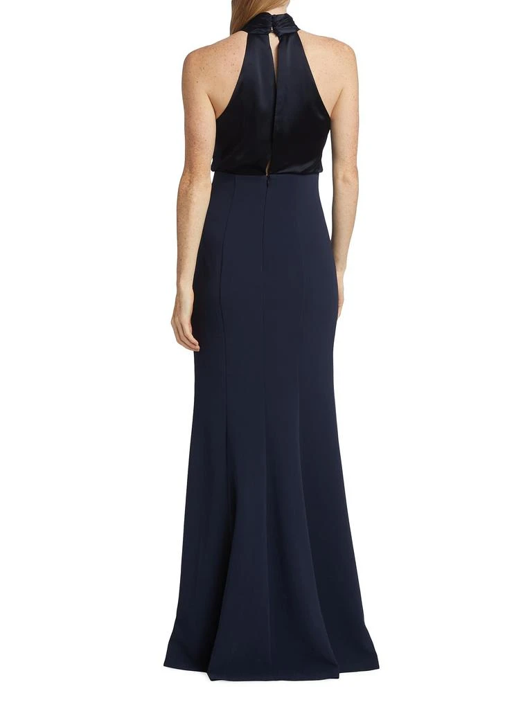 Cinq à Sept Alexandra Turtleneck Halter Gown 2