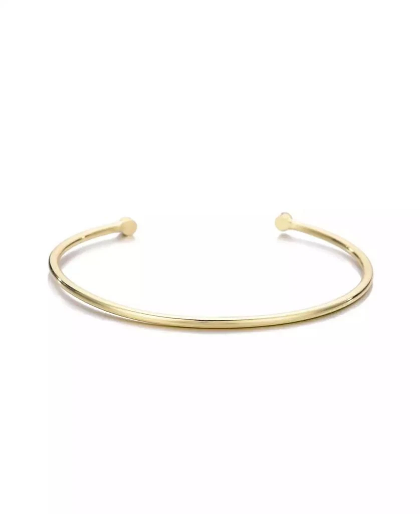 ADORNIA Gold Crystal Ends Open Cuff Bracelet 2